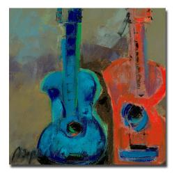 Boyer 'Red and Blue' Canvas Art