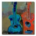 Boyer 'Red and Blue' Canvas Art