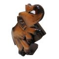 Handcreated Wood Elephant Coaster Set (Ghana)