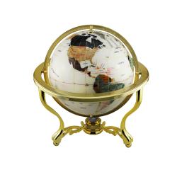 Pearl Desktop Lapis/ Gemstone Globe