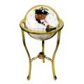 Pearl Tri-foot Lapis/ Gemstone Globe