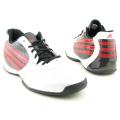 Adidas Men's White/ Black 'Attack Feather' Basketball Shoes