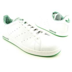 Adidas Men's White 'Stan Smith 2 Lea' Sneakers (Size 13)