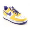Nike Boys' Air Force 1 White/ Varsity Purple Basketball Shoes