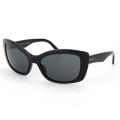 Prada Women's PR 03NS 1AB1A1 Black Plastic Fashion Sunglasses