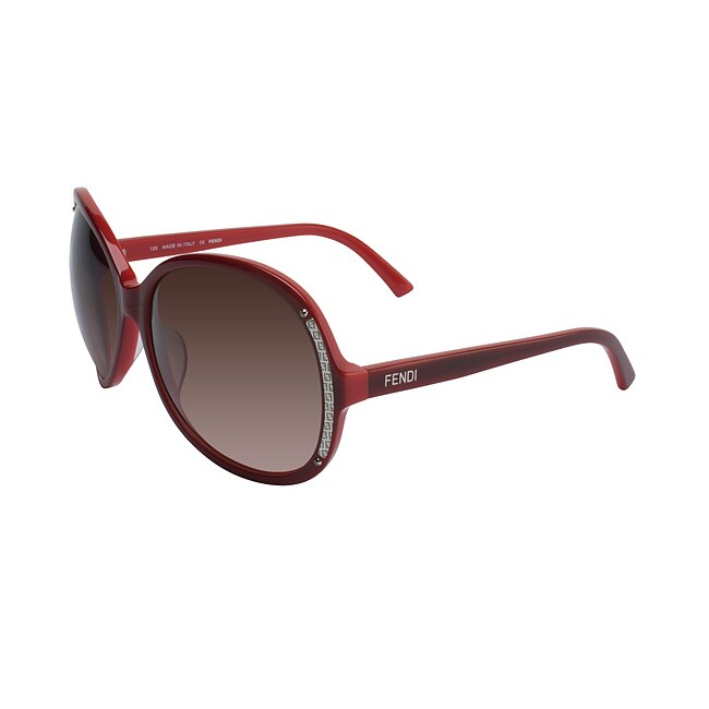 Fendi Womens Red Plastic Fashion Sunglasses