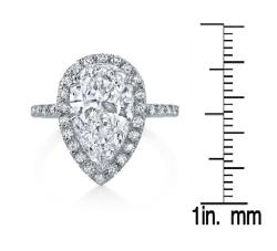 Platinum 4ct TDW Certified Diamond Engagement Ring (H-I, SI2)