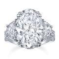Platinum 12 1/3ct TDW Certified Diamond Ring (H-I, SI2-SI3)