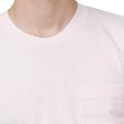 American Apparel Unisex Light Pink Fine Jersey Pocket Short Sleeve T-shirt 