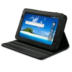 Swiss Leatherware Samsung Galaxy Tab 7.0 Tablet Black Folio Case