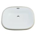 White Vitreous China 20-inch Undermount Bathroom Sink