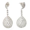 Beverly Hills Charm 14k White Gold 1ct TDW Diamond Dangle Earrings (H-I, I2)