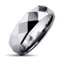 Tungsten Carbide Faceted High Polish Ring