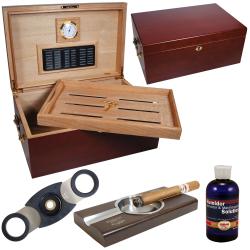 Cuban Crafters Perfecto Humidor Set with Ashtray