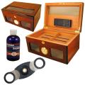 Cuban Crafters Bravo Dos Glass Humidor Set