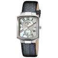 Philip Stein Women's Classic Metalic Navy Leather Strap Watch