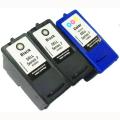 Dell Series 7  CH883, CH884 Black/ Tri-color Ink Cartridges (Remanufactured) (Pack of 3)