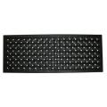 Black 30-inch x 18-inch Braided Rubber Mat
