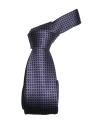 Dmitry Men's Purple Patterned Semi Skinny Italian Silk Tie