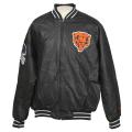 Chicago Bears Faux Leather Jacket with Chenille Logo