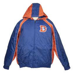 Denver Broncos Throwback Hooded Heavy Weight Jacket