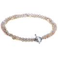 14k Tri-color Gold 1/5ct TDW Diamond Bracelet (G-H, SI1-SI2)