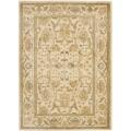 Oushak Cream/ Cream Powerloomed Rug (5'3 x 7'6)