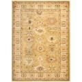 Oushak Gold/ Gold Powerloomed Rug (5'3 x 7'6)