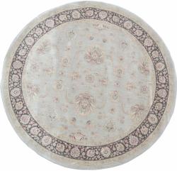 Powerloomed Grey/ Expresso Rug (7'7 Round)