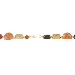 Stonique Creations Goldplated Multi-gemstone Bracelet
