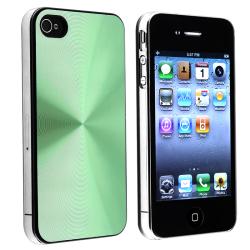 Green Aluminum Rear Snap-on Case for Apple iPhone 4 AT&T/ Verizon
