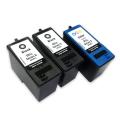 Dell Series 9  Black/ Tri-colored Ink Cartridge (Remanufactured) (Pack of 3)