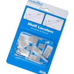 freedomRail Clear Adhesive Shelf Locators (Pack of