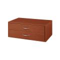 freedomRail O-Box Cherry 2-Drawer Hanging Closet Organizer