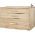 freedomRail O-Box 3-Drawer in Light Oak