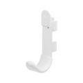 freedomRail Single White Hook with Lock