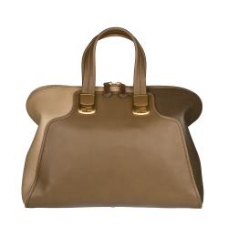 Fendi' Chameleon' Beige/ Taupe Tri-tone Leather Tote Bag