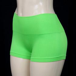 Jennifer Intimates Women's Neon Green High Waist Boyshorts