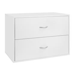 freedomRail White 'Big O-Box' 2-Drawer Modular Cabinet