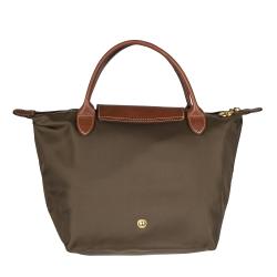 Longchamp 'Le Pliage' Mini Army Green Nylon Tote Bag