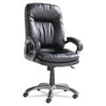 Black High-Back Swivel/ Tilt Leather Executive Chair