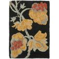 Handmade Blossom Rust Wool Rug (2' x 3')