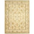 Oushak Cream/ Cream Powerloomed Rug (8' x 11')