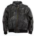 United Face Boy's Lambskin Leather Biker Jacket