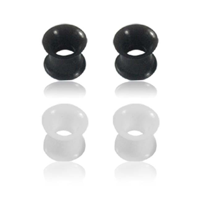 Supreme Jewelry Flexible 00G Double Flared Silicon Plugs (Pack of 2