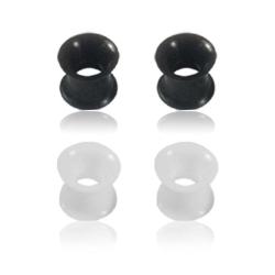 Supreme Jewelry Flexible 00G Double Flared Silicon Plugs (Pack of 2)