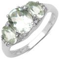 Sterling Silver Genuine Green Amethyst Ring (1 7/10ct TGW)