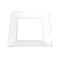 SilverEdge White 8-inch Square Plastic Plates (Set of 10)