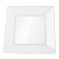 SilverEdge Clear 10.75-inch Square Plastic Plates (Set of 10)