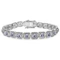 Sterling Silver Genuine Tanzanite Bracelet